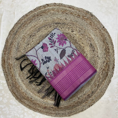 TUSSAR PRINTED SAREE
