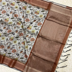 TUSSAR PRINTED SAREE