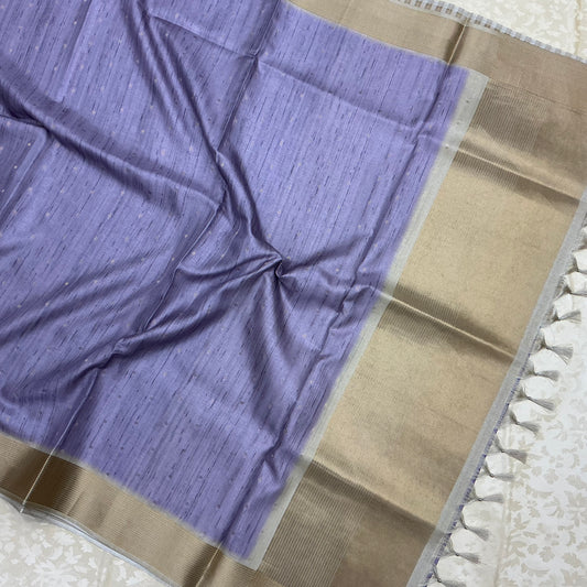 TUSSAR BUTTA SAREE WITH RICH PALLU