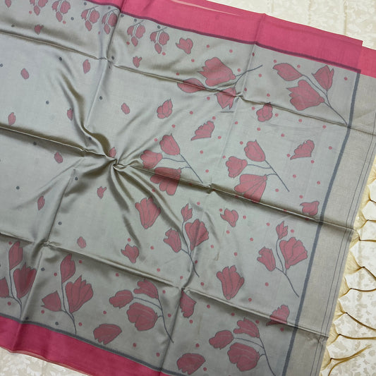 SOFT TUSSAR SILK SAREE