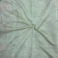 Art Moga Cotton Saree in soft pastel mint green shade