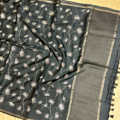 TUSSER SILK EMBROIDERY