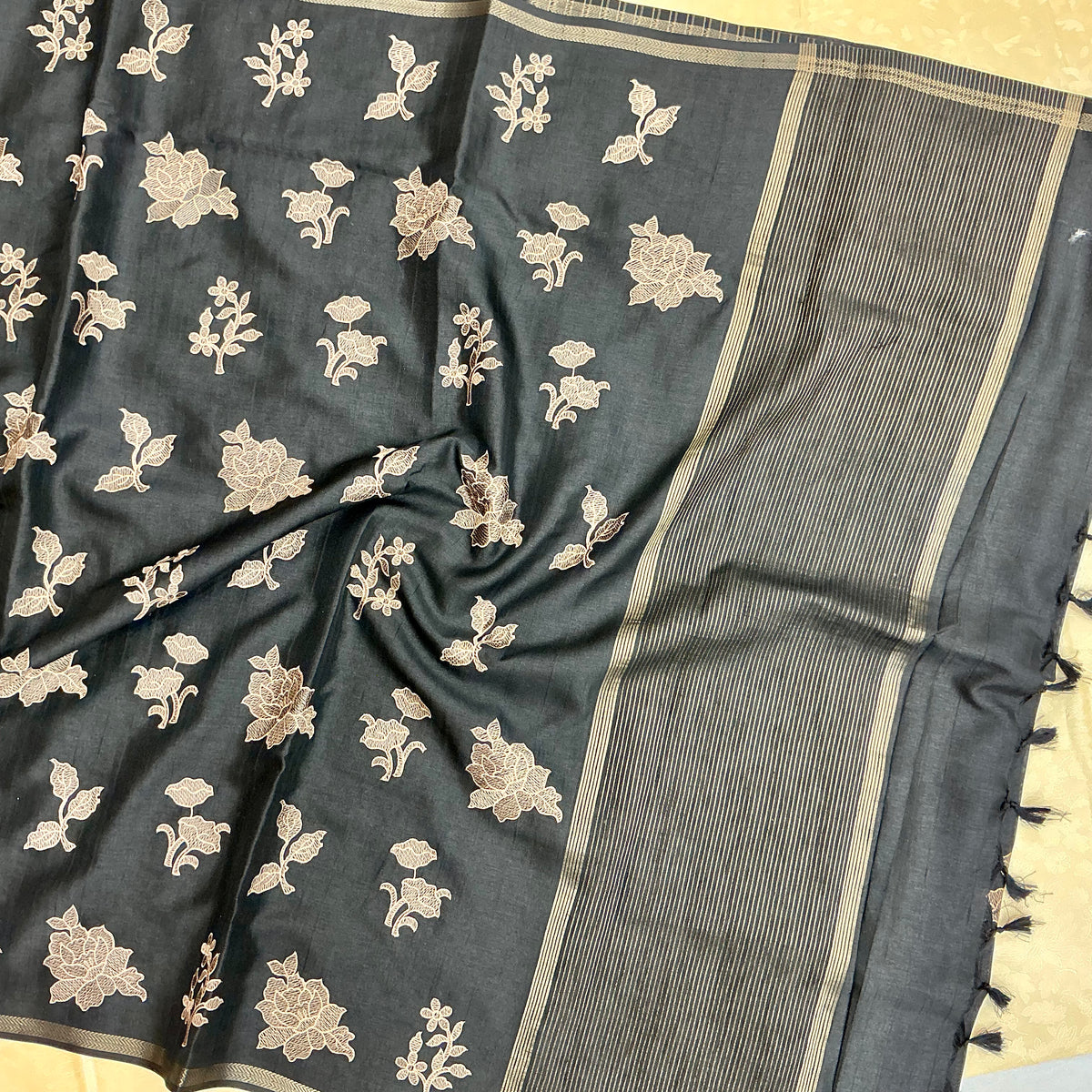 TUSSAR SILK EMBROIDERY