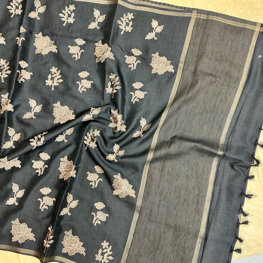 TUSSAR SILK EMBROIDERY