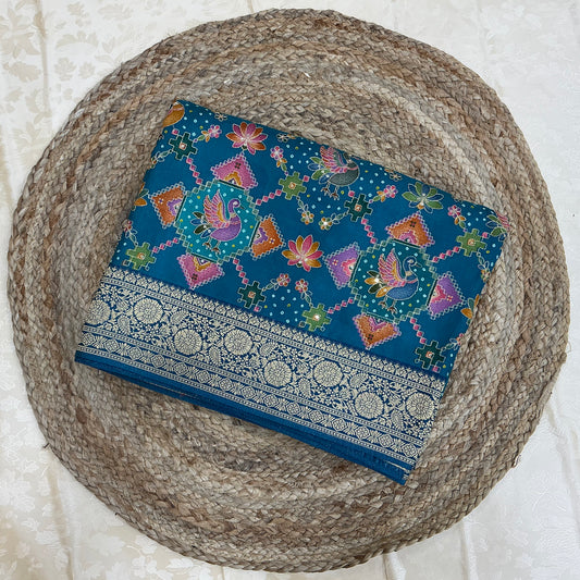 IKAT EMBROIDERY SAREE