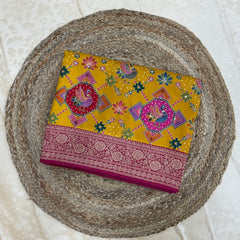 IKAT EMBROIDERY SAREE