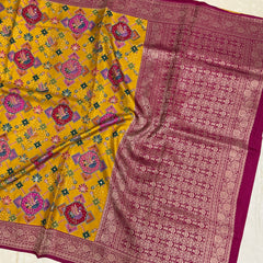 IKAT EMBROIDERY SAREE