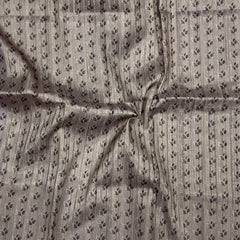 Handloom Tusser Silk Saree in pastel lilac-grey base