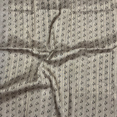 Handloom Tusser Silk Saree in warm beige-grey base