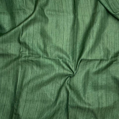 Semi Handloom Tusser silk saree with embroidery soft beige and emerald Green