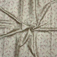 Handloom Semi Tusser Silk Saree dusty lilac base